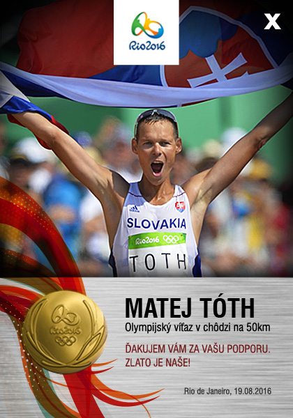 Olympijský víťaz Matej Tóth, zdroj web stránka M. Tótha